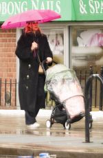 DINAE KRUGER Out with her Baby in New York 02/22/2023