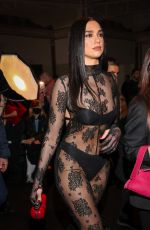 DUA LIPA at Gcds Fashion Show at MFW in Milan 02/23/2023