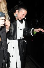 DUA LIPA Leaves Chiltern Firehouse in London 02/04/2023