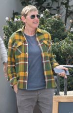 ELLEN DEGENERES Out for Lunch with a Friend in Los Angeles 02/16/2023