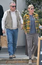 ELLEN DEGENERES Out for Lunch with a Friend in Los Angeles 02/16/2023