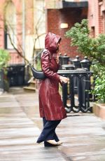 EMILY RATAJKOWSKI Out on a Wet Day in New York 02/17/2023