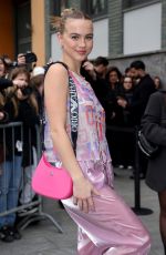 EMMA BROOKS Arrives at Emporio Armani Fashion Show in Milan 02/23/2023