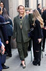 EMMA BROOKS Arrives at Ferrari Fashion Show in Milan 02/25/2023