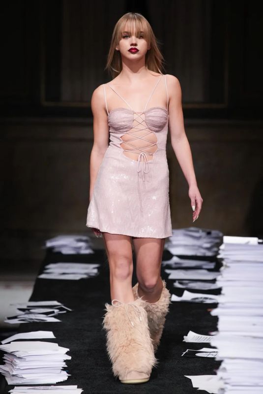 EMMA BROOKS at Kim Shui Runsway Show at New York Fashion Week 02/12/2023