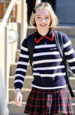 EMMA MEYERS on the Set of Family Leave in Los Angeles 02/15/2023