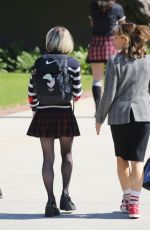 EMMA MEYERS on the Set of Family Leave in Los Angeles 02/15/2023