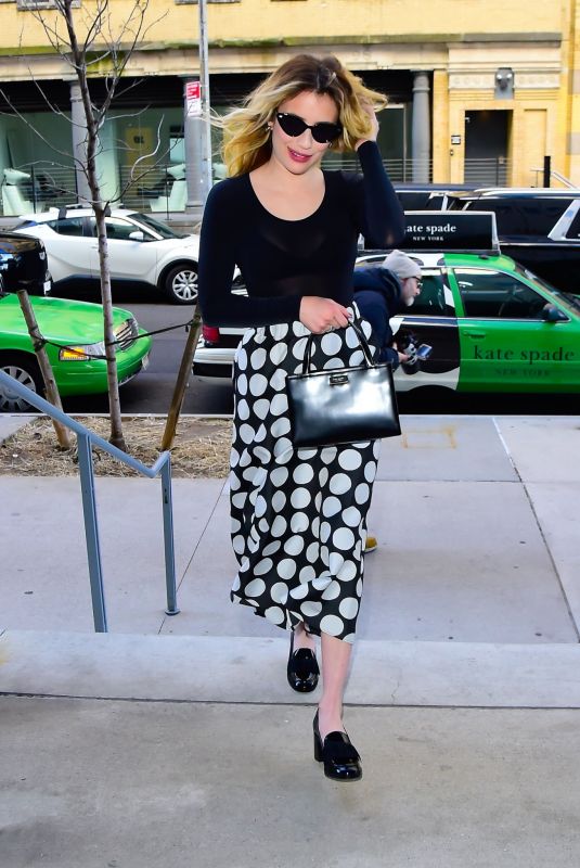 EMMA ROBERTS Arrives at Kate Spade Fashion Show in New York 02/10/2023