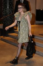 EMMA ROBERTS Leaves Her Hotel in Milan 02/22/2023