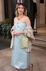 EMMA ROBERTS Leaves Prada Show at Milan Fashion Week 02/23/2023