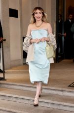 EMMA ROBERTS Leaves Prada Show at Milan Fashion Week 02/23/2023