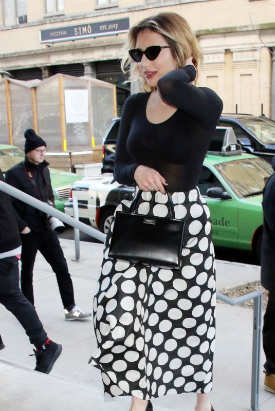 EMMA ROBERTS Out at New York Fashion Week 02/10/2023
