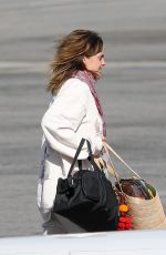 EMMA WATSON Catches a Private Plane at Airport in Van Nuys 02/21/2023