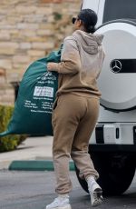 ENIKO PARRISH Arrives at Fazio Cleaners in Calabasas 02/21/2023