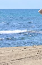 ESTHER CANADAS at a Photoshoot on the Beach in Marbella 02/08/2023