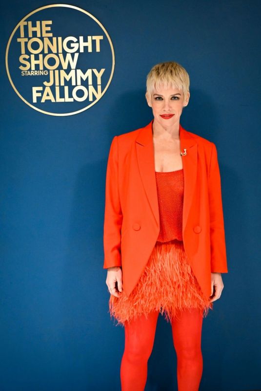 EVANGELINE LILLY at Tonight Show Starring Jimmy Fallon 02/09/2023