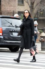 FAMKE JANSSEN Out and About in New York 02/12/2023