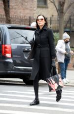 FAMKE JANSSEN Out and About in New York 02/12/2023
