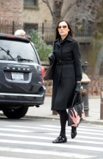 FAMKE JANSSEN Out and About in New York 02/12/2023