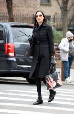 FAMKE JANSSEN Out and About in New York 02/12/2023