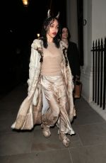 FKA TWIGS Arrives at Edward Enninful