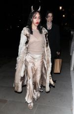 FKA TWIGS Arrives at Edward Enninful