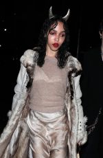 FKA TWIGS Arrives at Edward Enninful