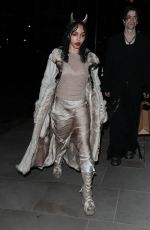 FKA TWIGS Arrives at Edward Enninful