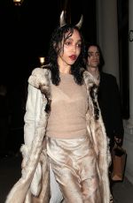 FKA TWIGS Arrives at Edward Enninful