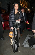 FKA TWIGS Leaves BAFTA Awards Afterparty in London 02/19/2023