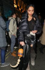FKA TWIGS Leaves BAFTA Awards Afterparty in London 02/19/2023