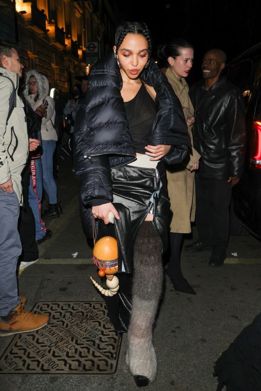 FKA TWIGS Leaves BAFTA Awards Afterparty in London 02/19/2023