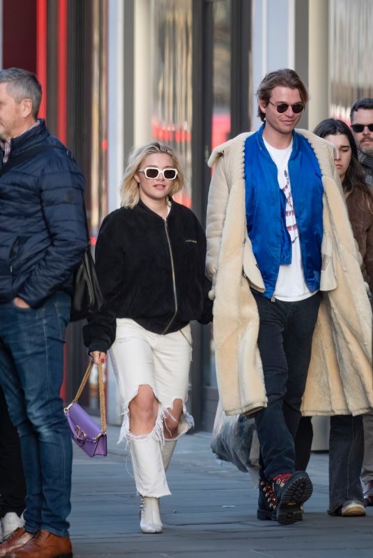 FLORENCE PUGH and Charlie Gooch Out in London 02/25/2023