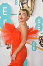 FLORENCE PUGH at EE Bafta Film Awards 2023 in London 02/19/2023
