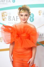 FLORENCE PUGH at EE Bafta Film Awards 2023 in London 02/19/2023
