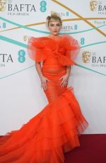 FLORENCE PUGH at EE Bafta Film Awards 2023 in London 02/19/2023