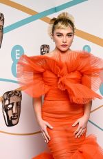 FLORENCE PUGH at EE Bafta Film Awards 2023 in London 02/19/2023
