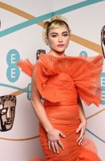 FLORENCE PUGH at EE Bafta Film Awards 2023 in London 02/19/2023