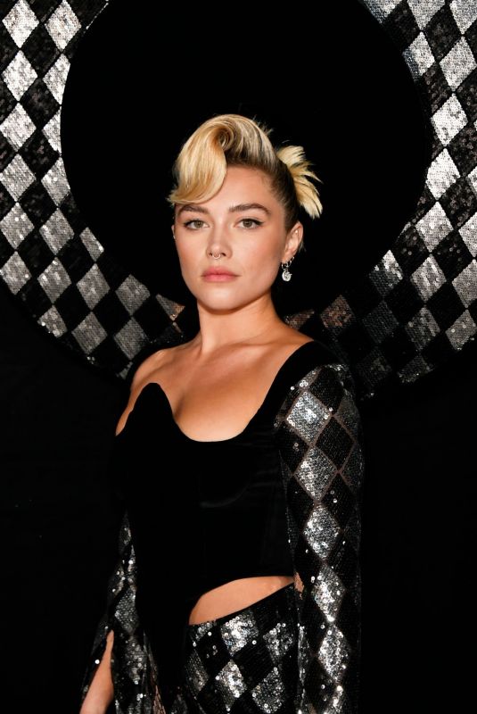 FLORENCE PUGH at Harris Reed Fashion Show in London 02/16/2023