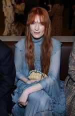 FLORENCE WELCH at Gucci Show at Milan Fashion Week 02/24/2023