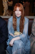 FLORENCE WELCH at Gucci Show at Milan Fashion Week 02/24/2023