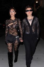 FRANCESCA FARGHO Arrives at Netflix Afterparty at Baltaire Restaurant in Los Angeles 02/02/2023
