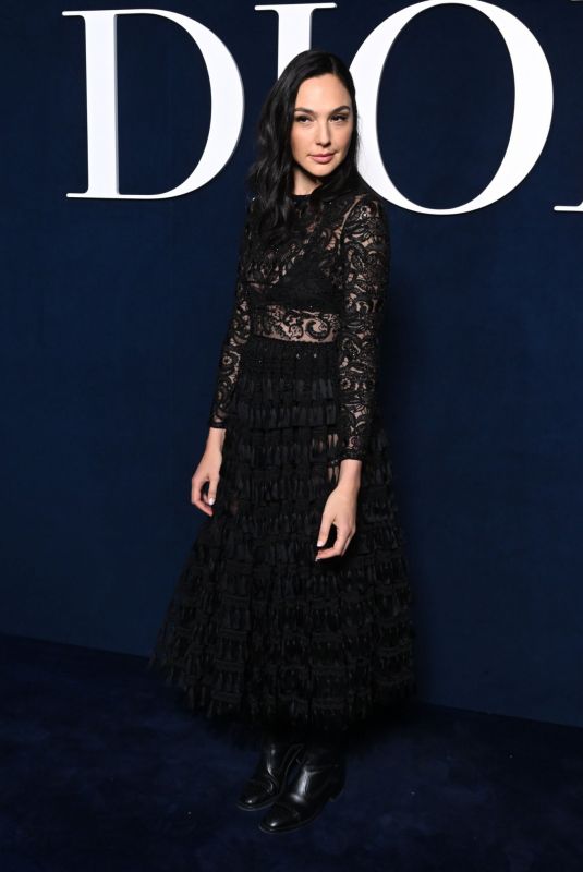 GAL GADOT at Christian Dior Fashion Show in Paris 02/28/2023