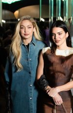 GIGI HADID and KENDALL JENNER Out at Milan Fashion Week 02/23/2023
