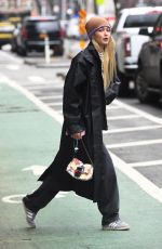GIGI HADID Out and About in New York 02/21/2023
