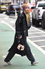 GIGI HADID Out and About in New York 02/21/2023