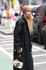 GIGI HADID Out and About in New York 02/21/2023