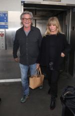 GOLDIE HAWN and Kurt Russell Arrives at LAX in Los Angeles 02/18/2023