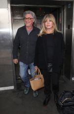 GOLDIE HAWN and Kurt Russell Arrives at LAX in Los Angeles 02/18/2023