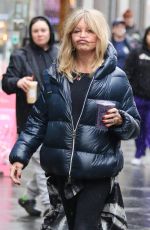 GOLDIE HAWN Out and About in New York 02/17/2023